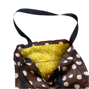 Handmade Fabric Tote Bags with Webbed Shoulder Strapes