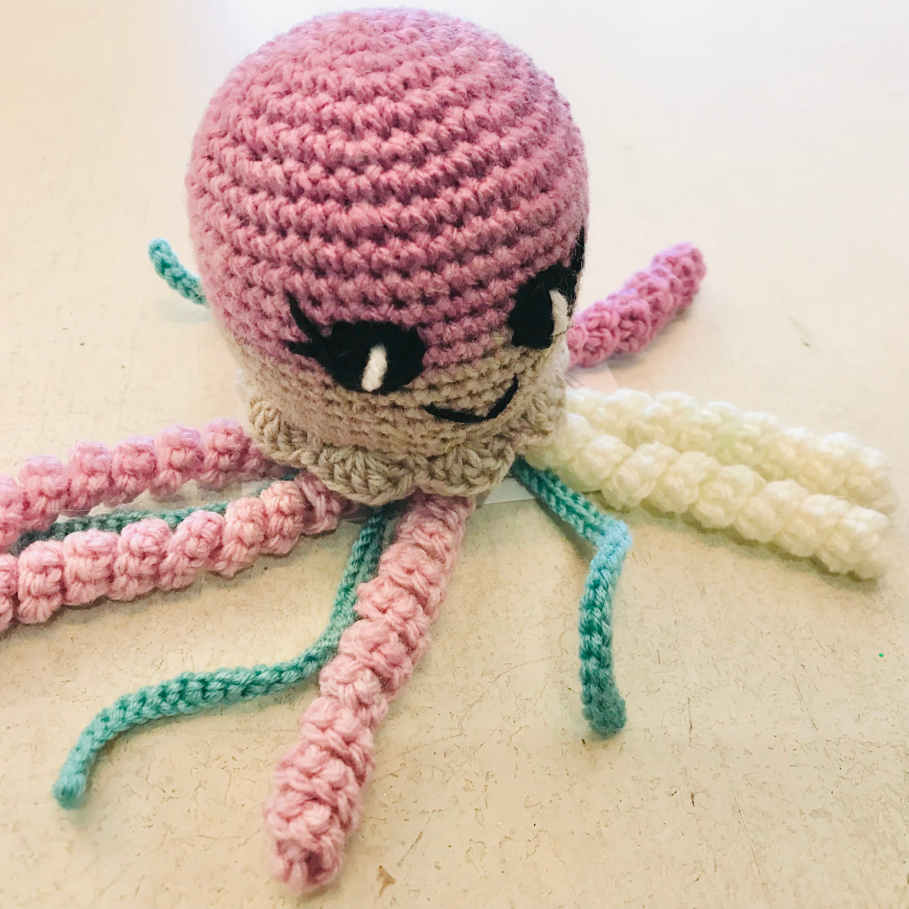 Octopus Crochet Toy - multi coloured