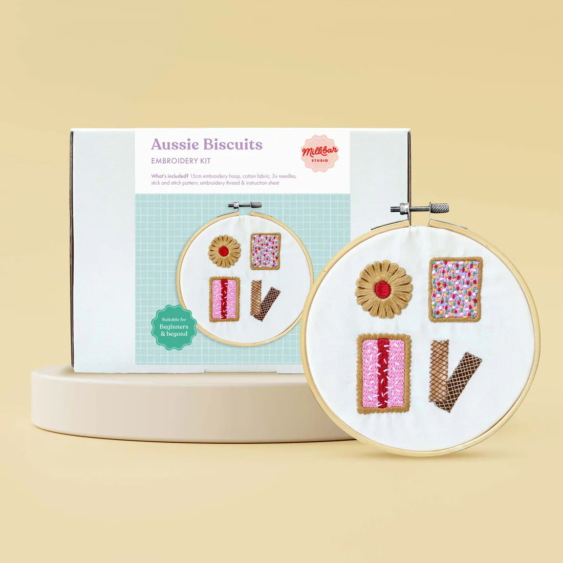 Embroidery Kit - Aussie Biscuits