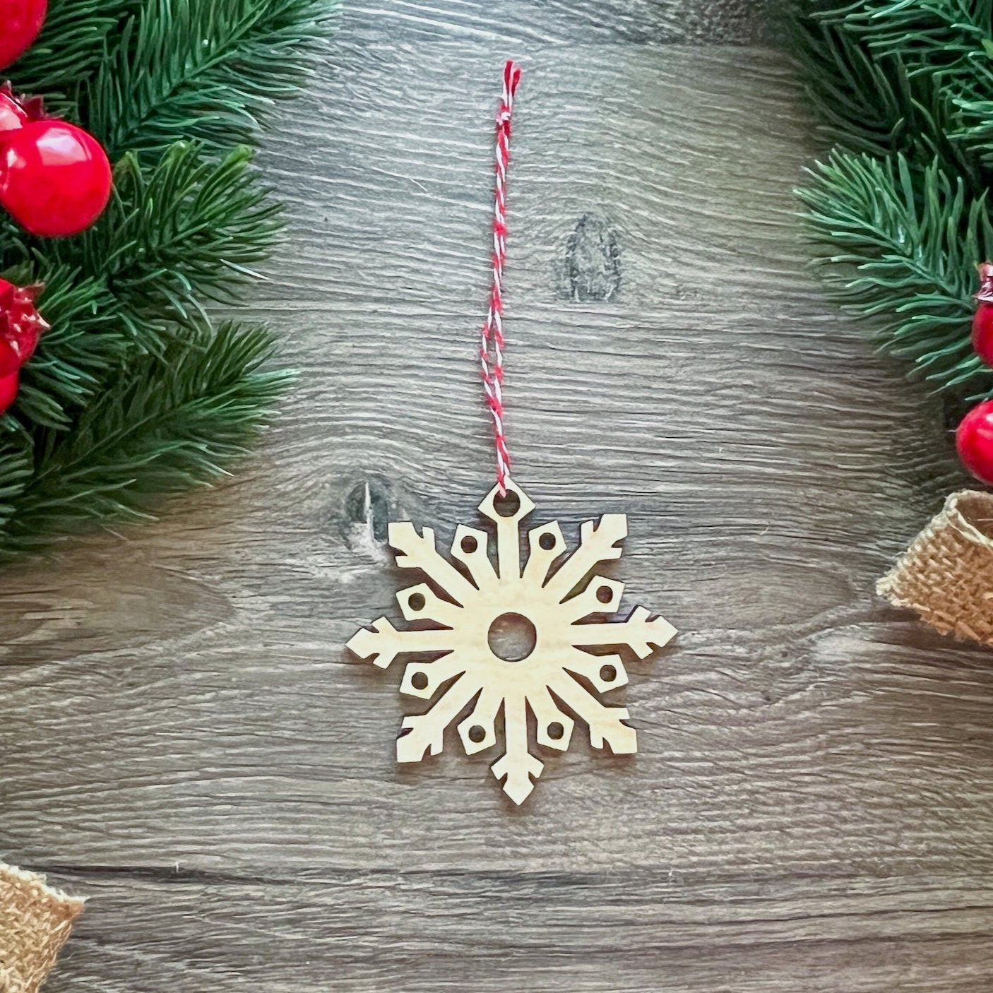 Wooden Christmas Decorations - individual