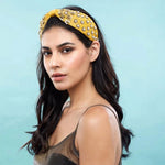 Hand Embroidered Bead Detail Luxury Headband - Rachel Mustard ** ON SALE **