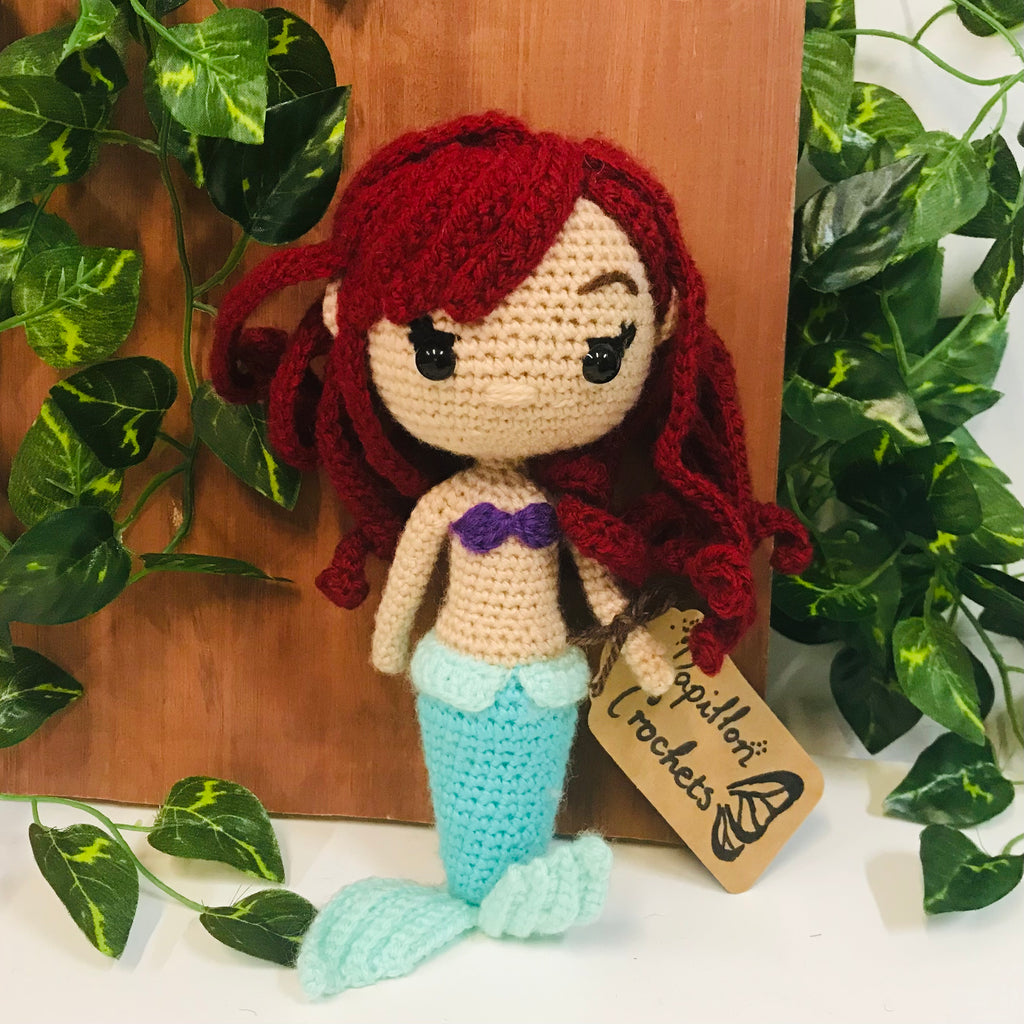 Amigurumi Crochet Doll - Ariel, the Little Mermaid