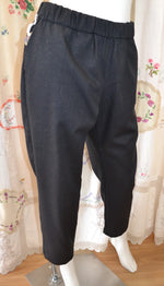 Women's Handmade Slider Pants - Black Marle