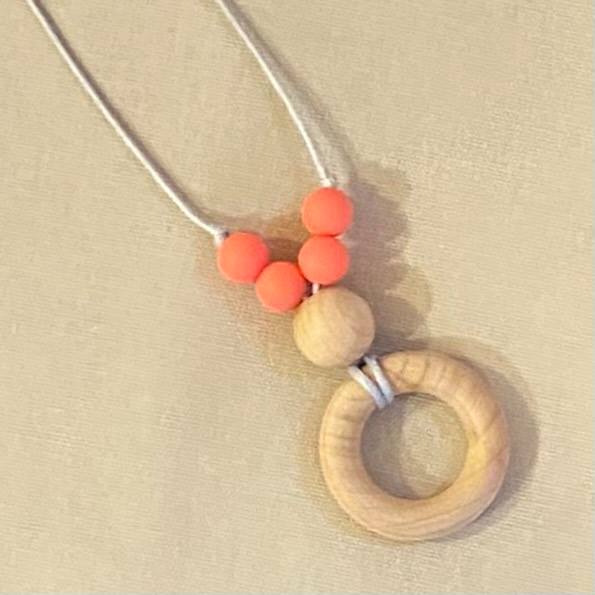 Silicone & Maple Necklaces