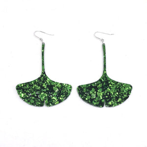 Ginkgo Dangly Earrings