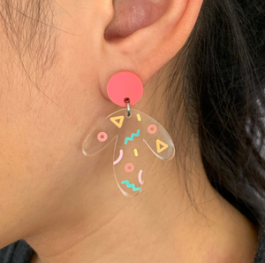 Abstract Confetti Dangle Earrings