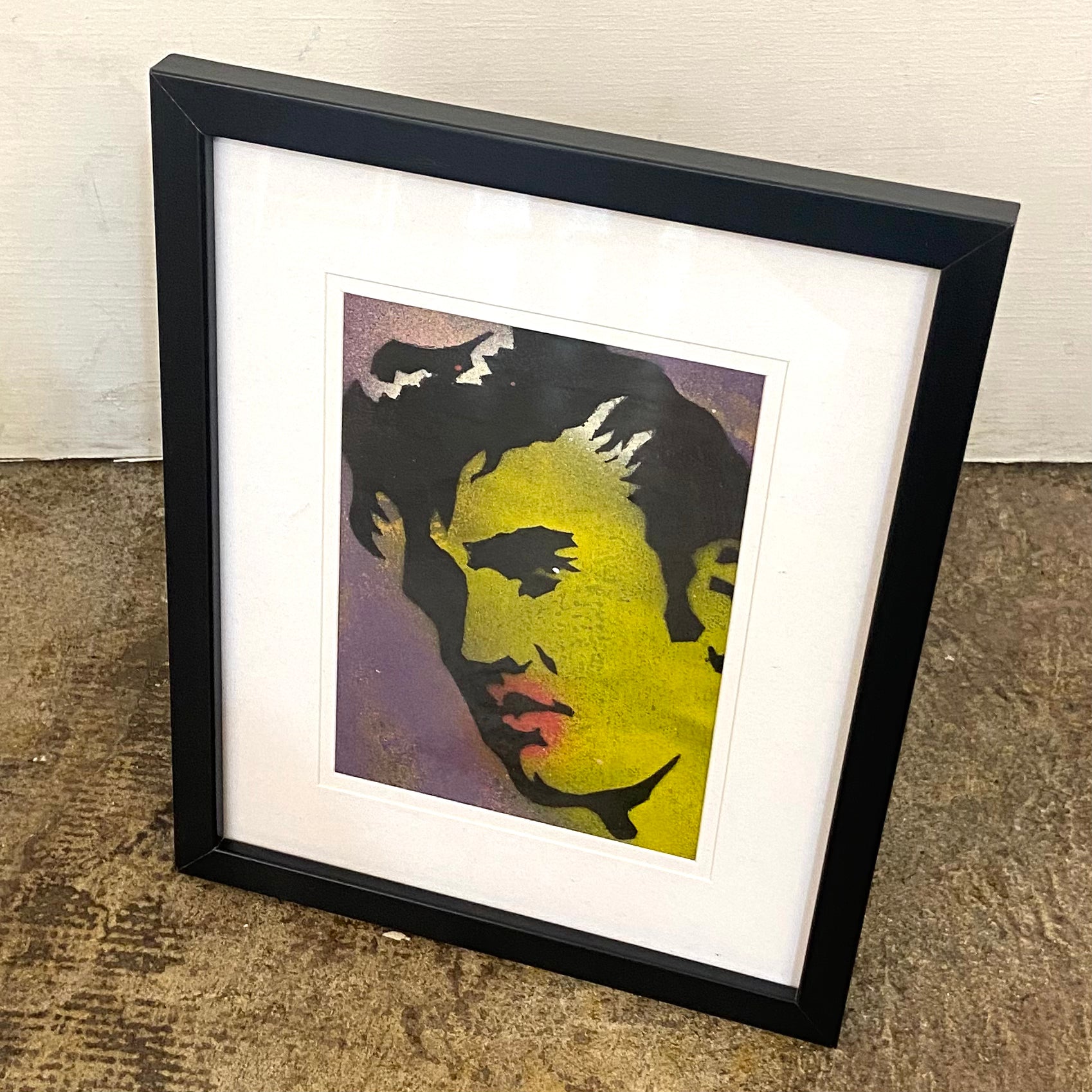 Stencil & Spraypaint Original Artwork - Persons of Interest Series - PURPLE ELVIS