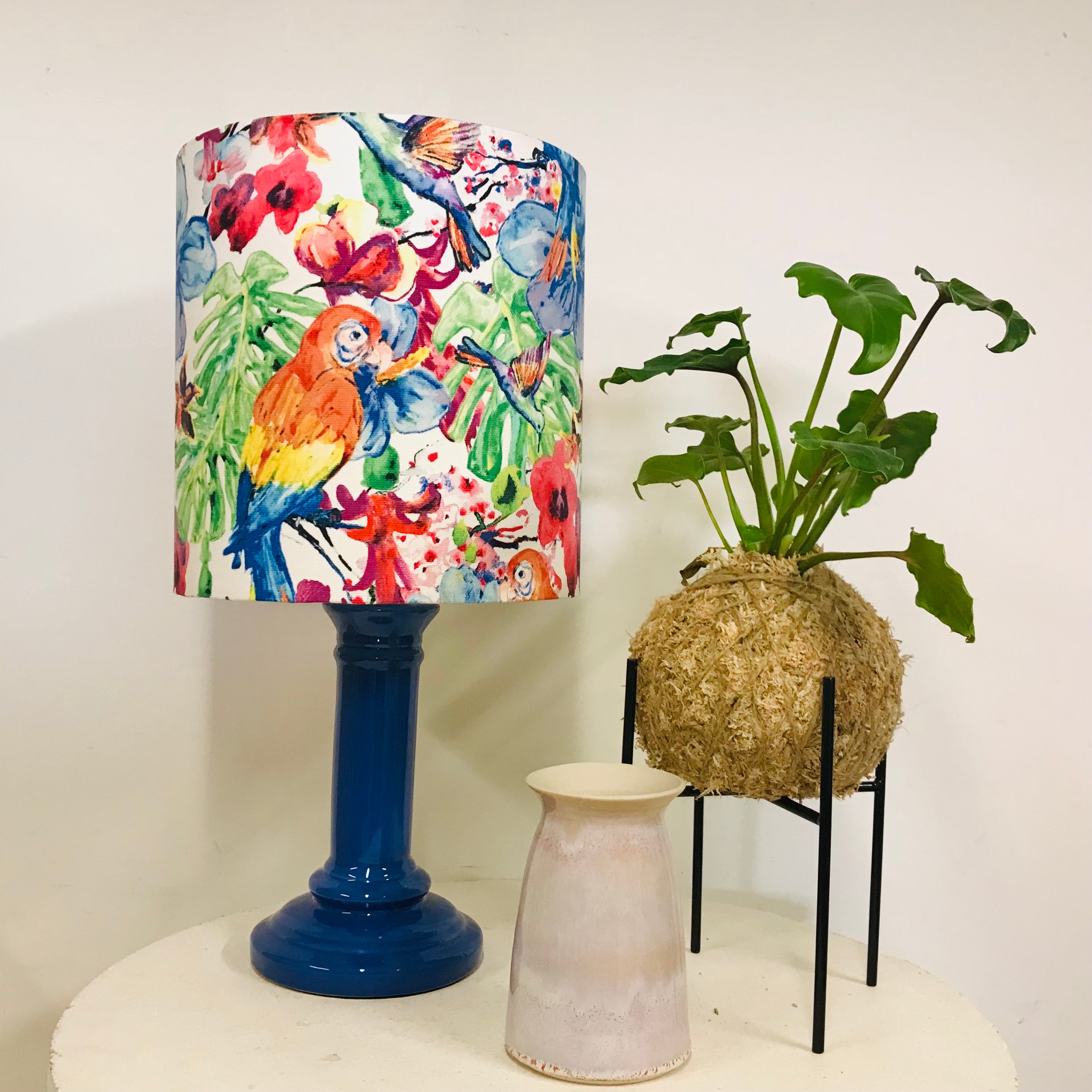 Custom Lamp Shade only - Rainbow Watercolour Birds