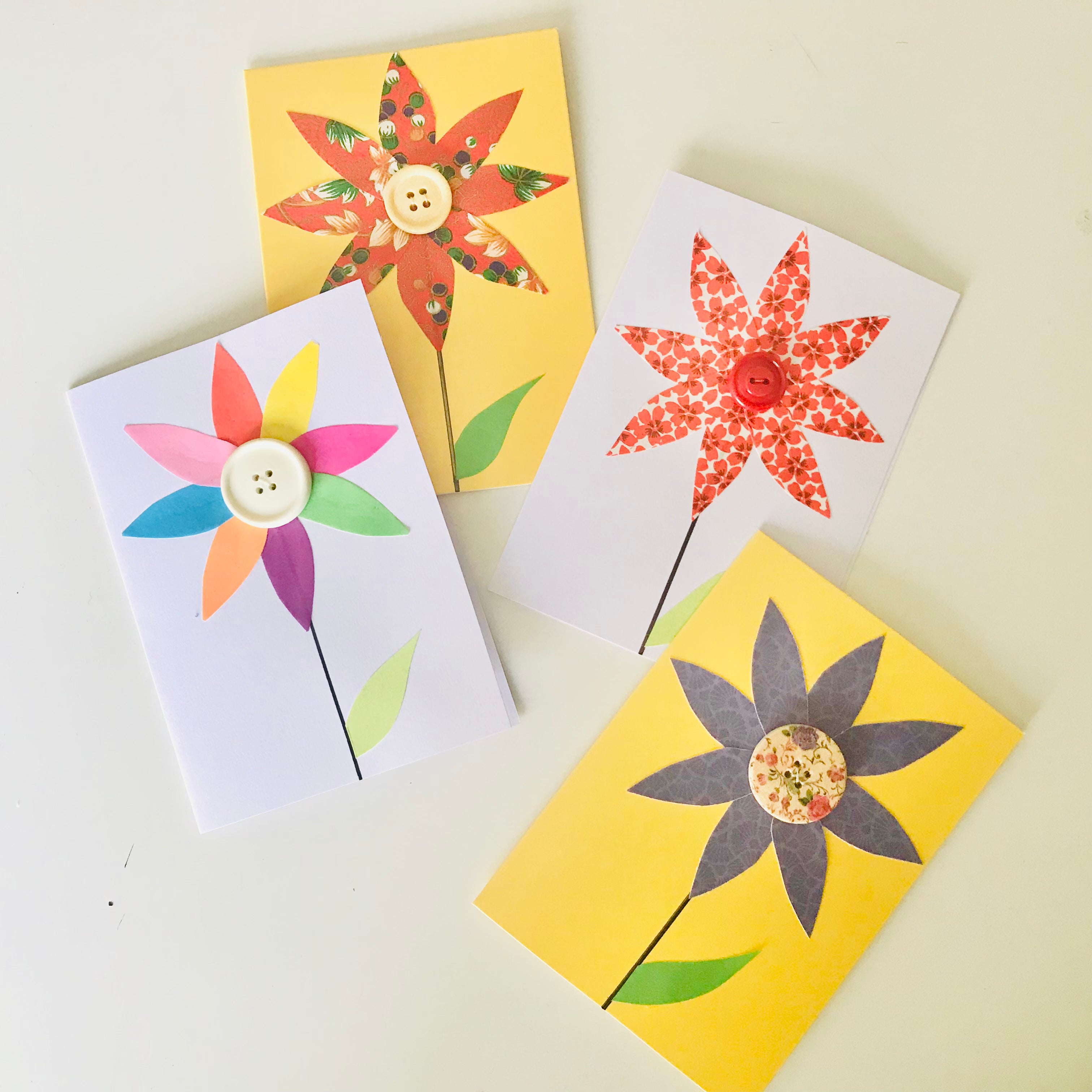 Handmade 3D Flower Greeting Cards