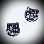 Cat Laser Cut Timber Stud Earrings