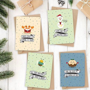 Novelty Christmas Cards with Envelopes - individual